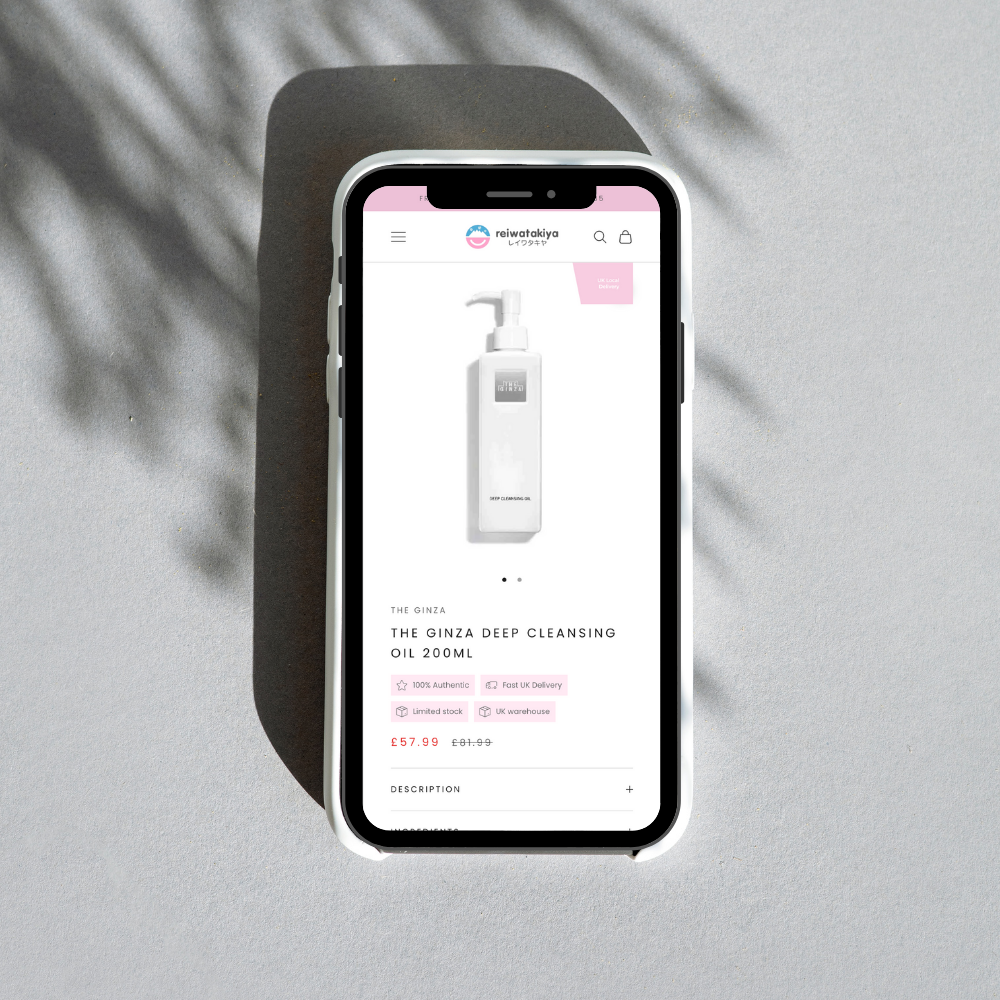 Reiwatakiya UK Product Page Mobile
