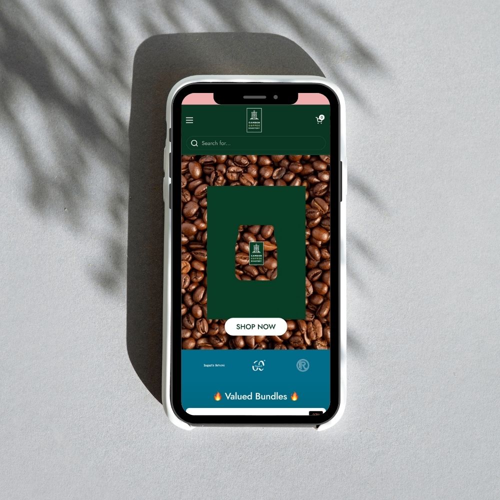 Camden Coffee Roastery Demo Mobile